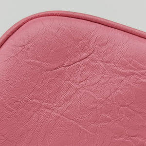 Pre-owned Balenciaga Le Cagole Heart Mini Pink lambskin shoulderbag | stylenewstar