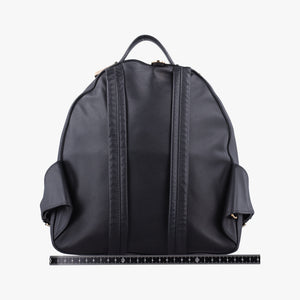 Pre-owned VERSACE La Medusa Black Leather backpack/rucksack | stylenewstar