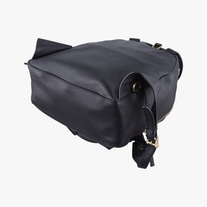 Pre-owned VERSACE La Medusa Black Leather backpack/rucksack | stylenewstar