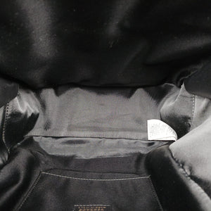 Pre-owned VERSACE La Medusa Black Leather backpack/rucksack | stylenewstar