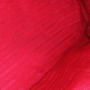 Pre-owned Prada Vitello Daino Top Handle Red Leather BN2420 handbag | stylenewstar
