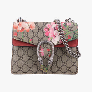 Secondhand Gucci Dionysus beige×red×multicolor PVC coated canvas × suede 421970 shoulderbag | stylenewstar