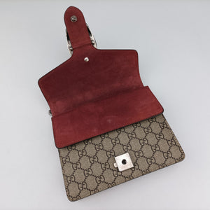 Secondhand Gucci Dionysus beige×red×multicolor PVC coated canvas × suede 421970 shoulderbag | stylenewstar