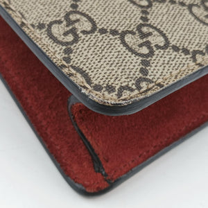 Secondhand Gucci Dionysus beige×red×multicolor PVC coated canvas × suede 421970 shoulderbag | stylenewstar