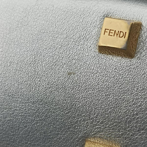 Pre-owned Fendi MINI SUNSHINE SHOPPER Silver Leather 8BS051 shoulderbag | stylenewstar
