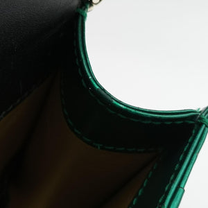 Vintage Bvlgari Serpenti Forever Green enamel shoulderbag | stylenewstar