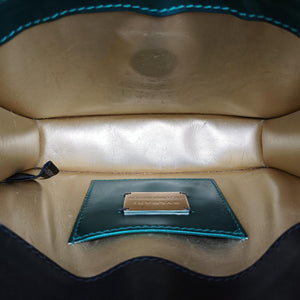 Vintage Bvlgari Serpenti Forever Green enamel shoulderbag | stylenewstar