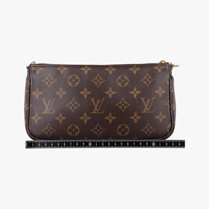 Pre-owned Louis Vuitton MULTI POCHETTE ACCESSOIRES MARRON×ROSE CLAIRE Monogram Canvas M44840 shoulderbag | stylenewstar