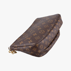 Pre-owned Louis Vuitton MULTI POCHETTE ACCESSOIRES MARRON×ROSE CLAIRE Monogram Canvas M44840 shoulderbag | stylenewstar