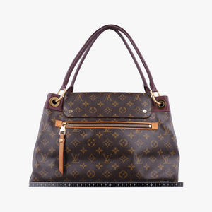 Vintage Louis Vuitton OLYMPE Brown×QUETSCHE Monogram Canvas×calf leather M40926 handbag | stylenewstar