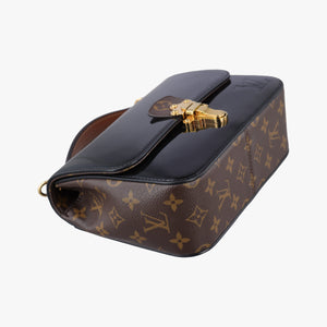 Pre-owned Louis Vuitton Cherrywood BB brown×black Monogram Canvas×Vernis M51953 shoulderbag | stylenewstar
