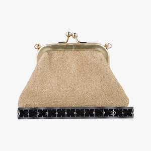 Pre-owned Dolce & Gabbana Vanda Golden Glitter fabric shoulderbag | stylenewstar