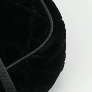 Secondhand Prada Impuntu Velluto Corsaire Black Velvet×Calf Leather bum bag/waist bag | stylenewstar