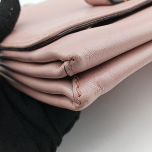 Pre-owned Valentino Rockstud Va Va Voom Pink Leather shoulderbag | stylenewstar