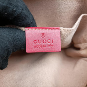 Pre-owned Gucci GG Marmont Red Leather 448065 shoulderbag | stylenewstar