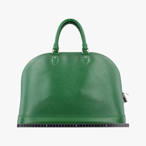 Pre-owned Louis Vuitton Alma GM green epi M40627 handbag | stylenewstar