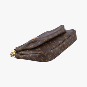 Pre-owned Louis Vuitton MULTI POCHETTE ACCESSOIRES MARRON×khaki Monogram Canvas M44840 shoulderbag | stylenewstar