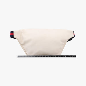 Pre-owned Gucci Print White Leather 493869 bum bag/waist bag | stylenewstar