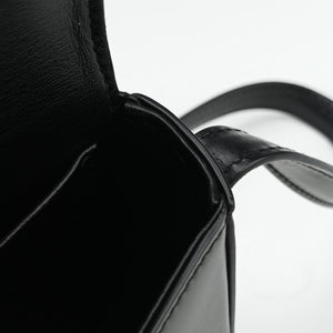 Pre-owned Celine Teen Triomphe Black Leather shoulderbag | stylenewstar