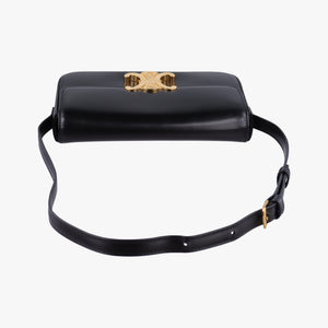 Pre-owned Celine Teen Triomphe Black Leather shoulderbag | stylenewstar