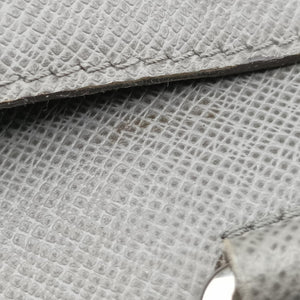 Pre-owned Louis Vuitton Porto Document Business MM Glacier Taiga M32952 handbag | stylenewstar