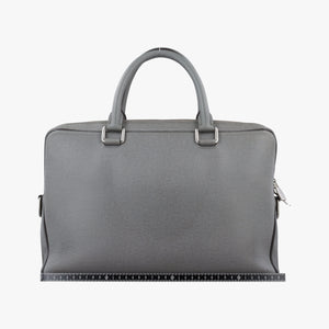 Pre-owned Louis Vuitton Porto Document Business MM Glacier Taiga M32952 handbag | stylenewstar