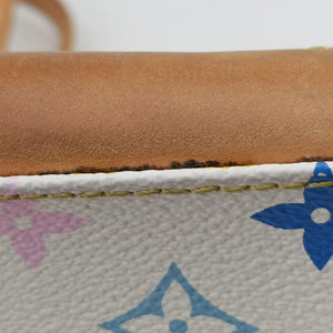 Pre-owned Louis Vuitton CLAUDIA white Monogram Multicolor M40193 shoulderbag | stylenewstar