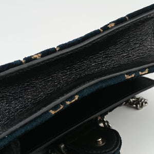 Pre-owned Gucci Dionysus Navy velour 476432 shoulderbag | stylenewstar