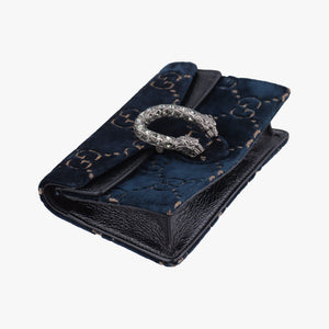 Pre-owned Gucci Dionysus Navy velour 476432 shoulderbag | stylenewstar