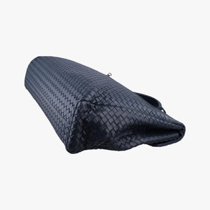 Pre-owned Bottega Veneta Intrecciato Navy lambskin handbag | stylenewstar