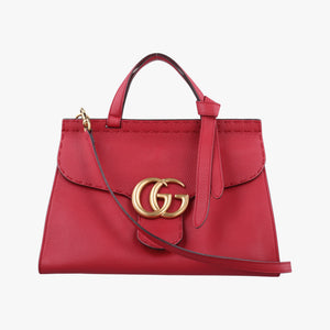 Secondhand Gucci GG Marmont Red Leather 421890 shoulderbag | stylenewstar