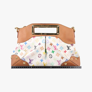 Pre-owned Louis Vuitton JUDY MM white Monogram Multicolor M40255 shoulderbag | stylenewstar