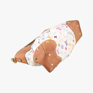 Pre-owned Louis Vuitton JUDY MM white Monogram Multicolor M40255 shoulderbag | stylenewstar