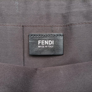 Pre-owned Fendi Zucca Grey leather 7VA195 shoulderbag | stylenewstar