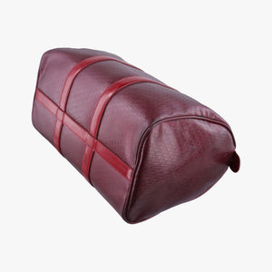 Pre-owned Christian Dior Trotter Monogram Burgundy PVC coated canvas handbag | stylenewstar