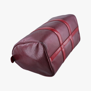 Pre-owned Christian Dior Trotter Monogram Burgundy PVC coated canvas handbag | stylenewstar