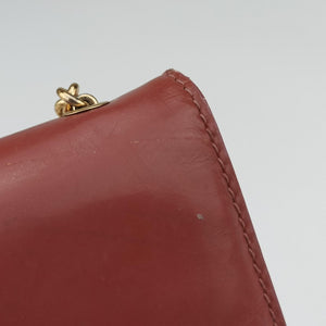 Secondhand Ferragamo Ginny Vara Red Leather shoulderbag | stylenewstar