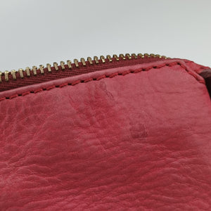 Secondhand Fendi Lampo FF Logo Red Leather 8BR636 shoulderbag | stylenewstar