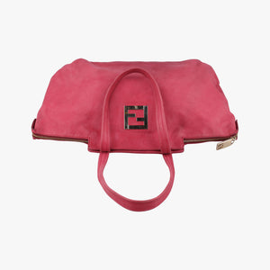 Secondhand Fendi Lampo FF Logo Red Leather 8BR636 shoulderbag | stylenewstar