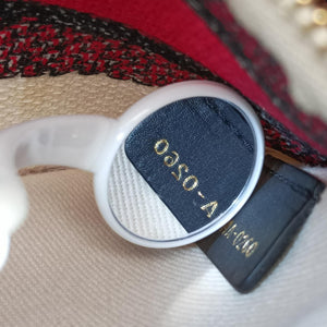 Pre-owned Christian Dior Lady D-Lite White ×Multicolor Canvas shoulderbag | stylenewstar