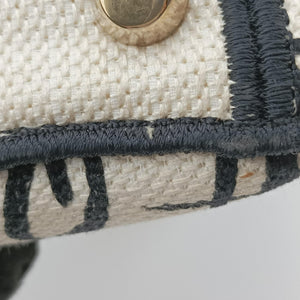 Pre-owned Christian Dior Lady D-Lite White ×Multicolor Canvas shoulderbag | stylenewstar
