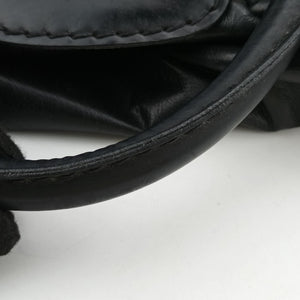 Pre-owned Gucci Dialux Queen Large Black Leather 189881 handbag | stylenewstar