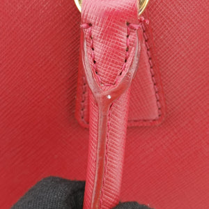Pre-owned Prada Galleria Red SAFFIANO Leather BN1786 shoulderbag | stylenewstar