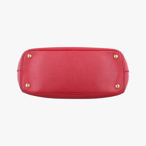 Pre-owned Prada Galleria Red SAFFIANO Leather BN1786 shoulderbag | stylenewstar