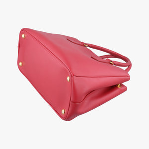 Pre-owned Prada Galleria Red SAFFIANO Leather BN1786 shoulderbag | stylenewstar