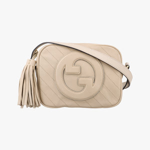 Pre-owned Gucci Blondie Beige Leather 742360 shoulderbag | stylenewstar