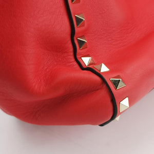 Secondhand Valentino Rockstud Red Leather shoulderbag | stylenewstar
