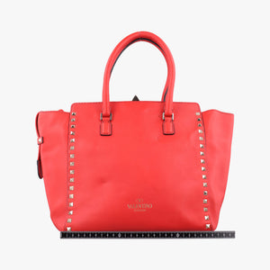 Secondhand Valentino Rockstud Red Leather shoulderbag | stylenewstar