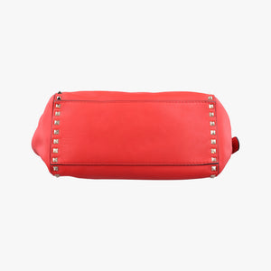 Secondhand Valentino Rockstud Red Leather shoulderbag | stylenewstar