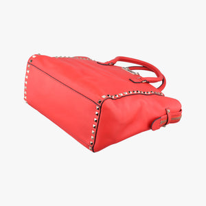Secondhand Valentino Rockstud Red Leather shoulderbag | stylenewstar